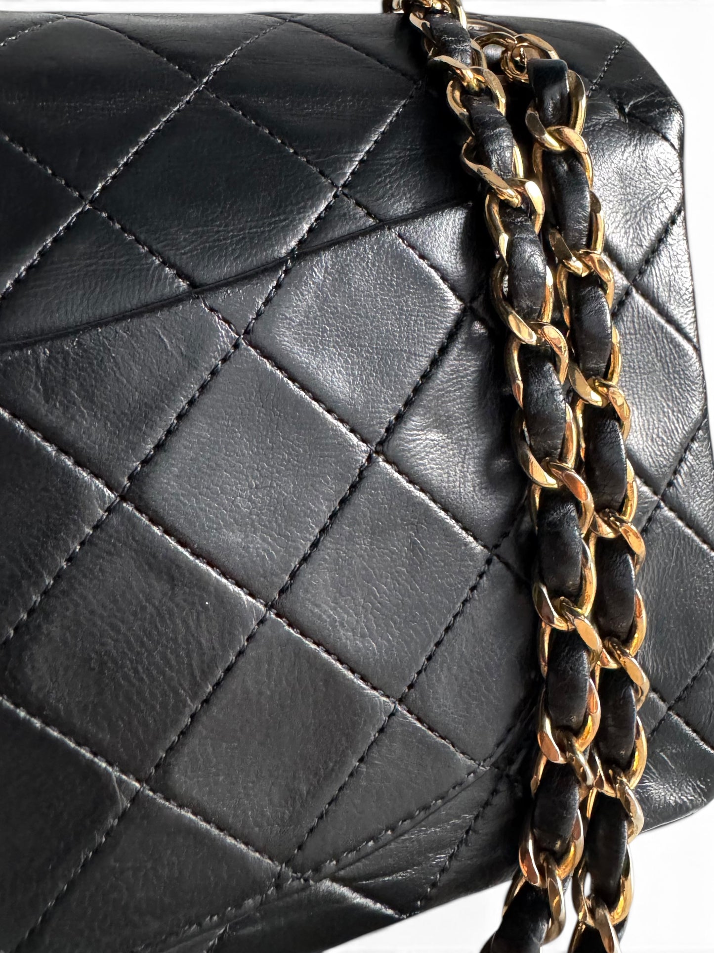 CHANEL Lambskin Quilted Small Double Flap