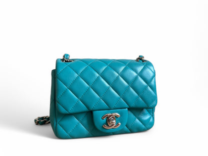 CHANEL Lambskin Quilted Mini Square Flap