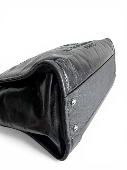 CHANEL Glazed Calfskin Small Deauville Tote