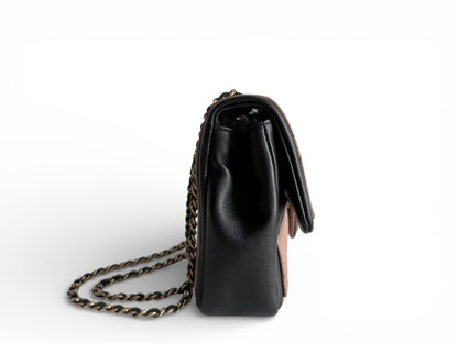 CHANEL Calfskin Quilted Medium Graphic Flap