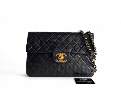 CHANEL Lambskin Quilted XL Jumbo Single Flap Bag