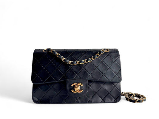 CHANEL Lambskin Timeless Classic Double Flap Bag