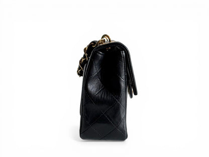CHANEL Lambskin Mini Flap Chain Handle Bag