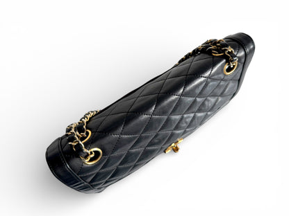 CHANEL Lambskin Quilted Medium Double Flap Bag