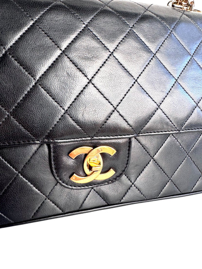 CHANEL Lambskin Mademoiselle Double Flap