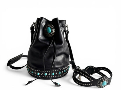 Prada Soft Calf Leather Bucket Bag
