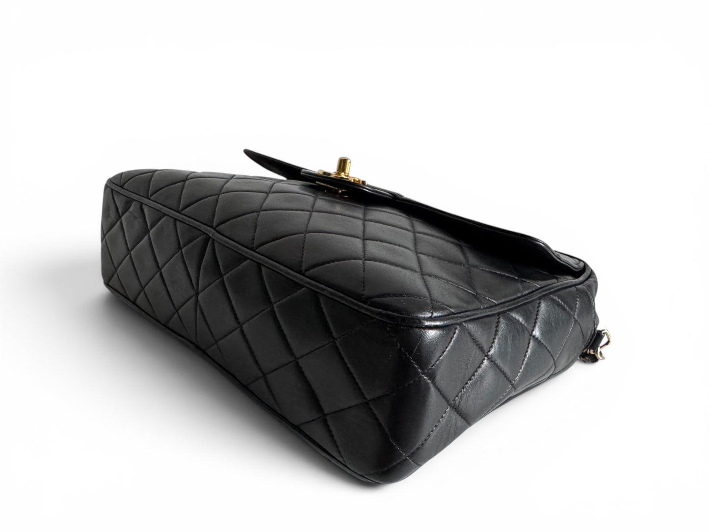 Chanel Lambskin Quilted Flap Camera Tassel Case