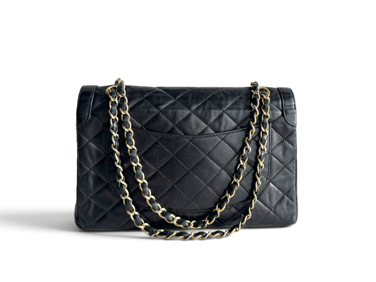 CHANEL Lambskin Quilted Medium Double Flap