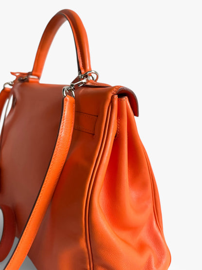 HERMÈS Kelly 32 Gulliver Orange