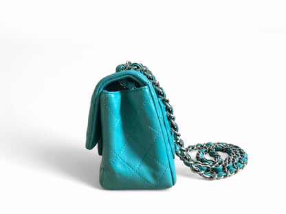 CHANEL Lambskin Quilted Mini Square Flap