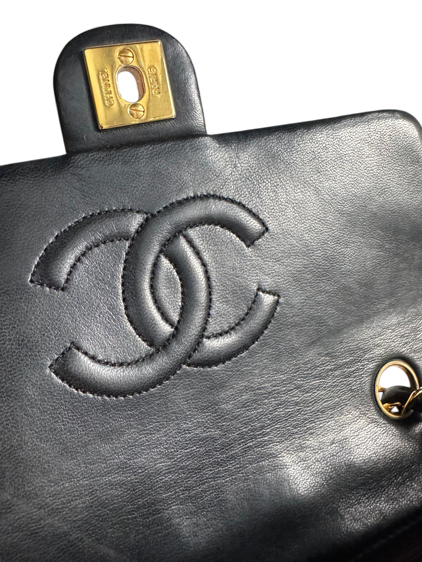 CHANEL Lambskin Quilted Small Single Flap
