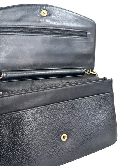CHANEL Caviar Timeless CC Wallet On Chain WOC