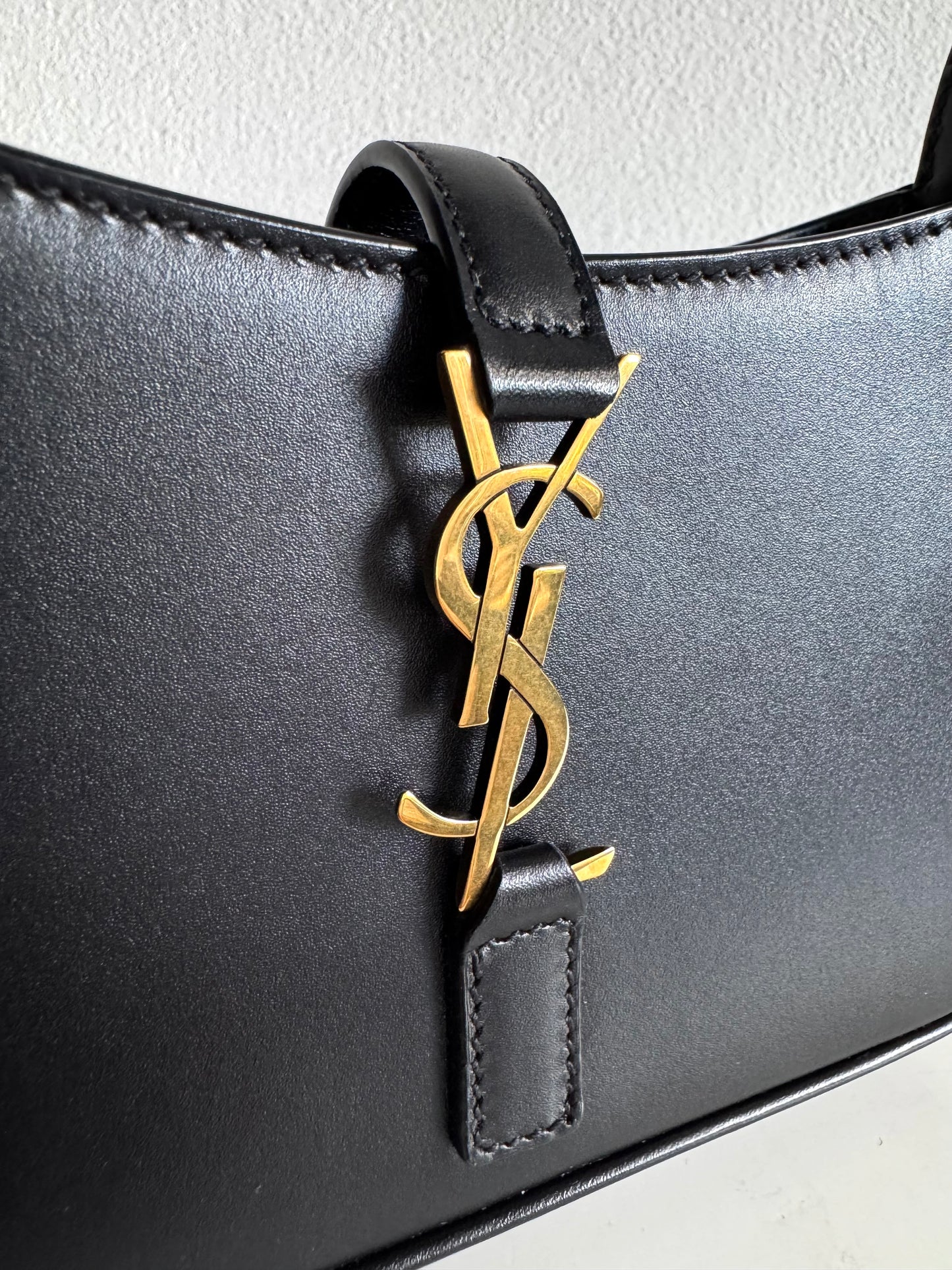 SAINT LAURENT Smooth Calfskin Le 5 A 7 Mini Hobo Bag
