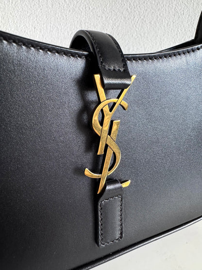 SAINT LAURENT Smooth Calfskin Le 5 A 7 Mini Hobo Bag