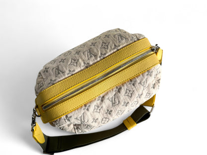 LOUIS VUITTON Monogram Denim Pochette Round Bag