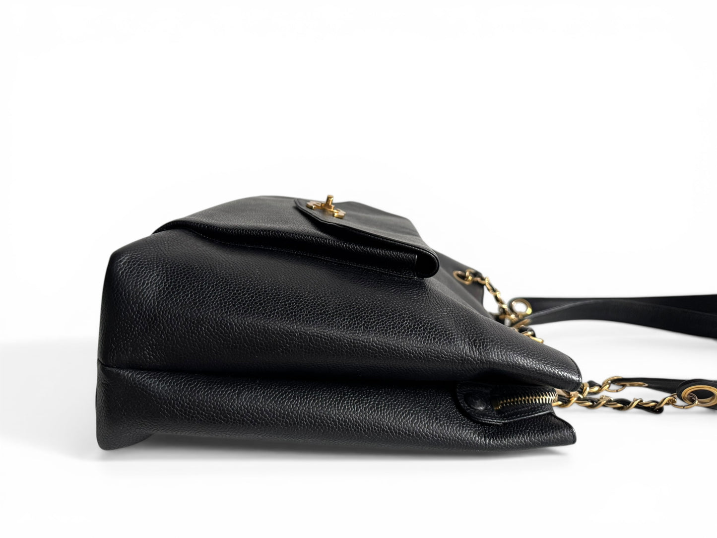 CHANEL Caviar Flap Shoulder Bag