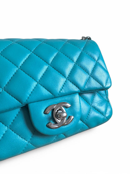 CHANEL Lambskin Quilted Mini Square Flap