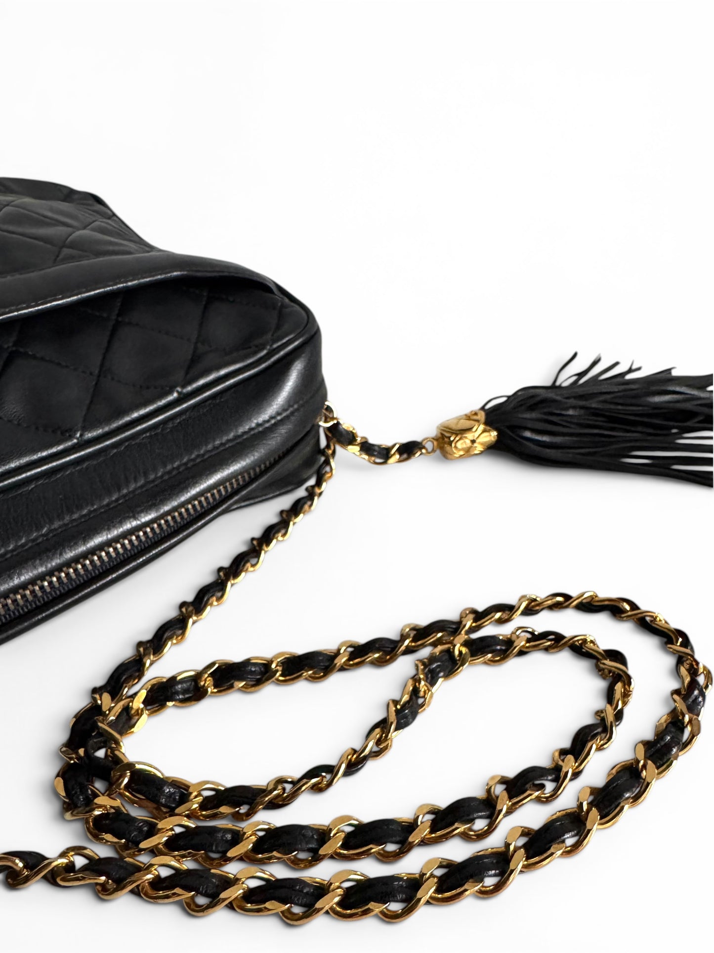 CHANEL Vintage Quilted Camera Bag