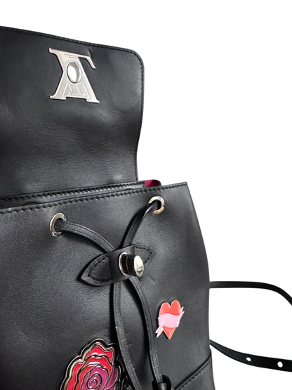 LOUIS VUITTON My Lockme Mini Pins Leather Backpack