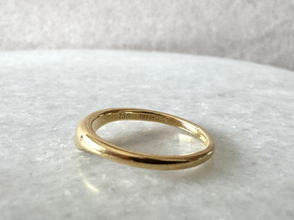 Tiffany & Co. Wave Ring Ruby in 750 Yellow Gold