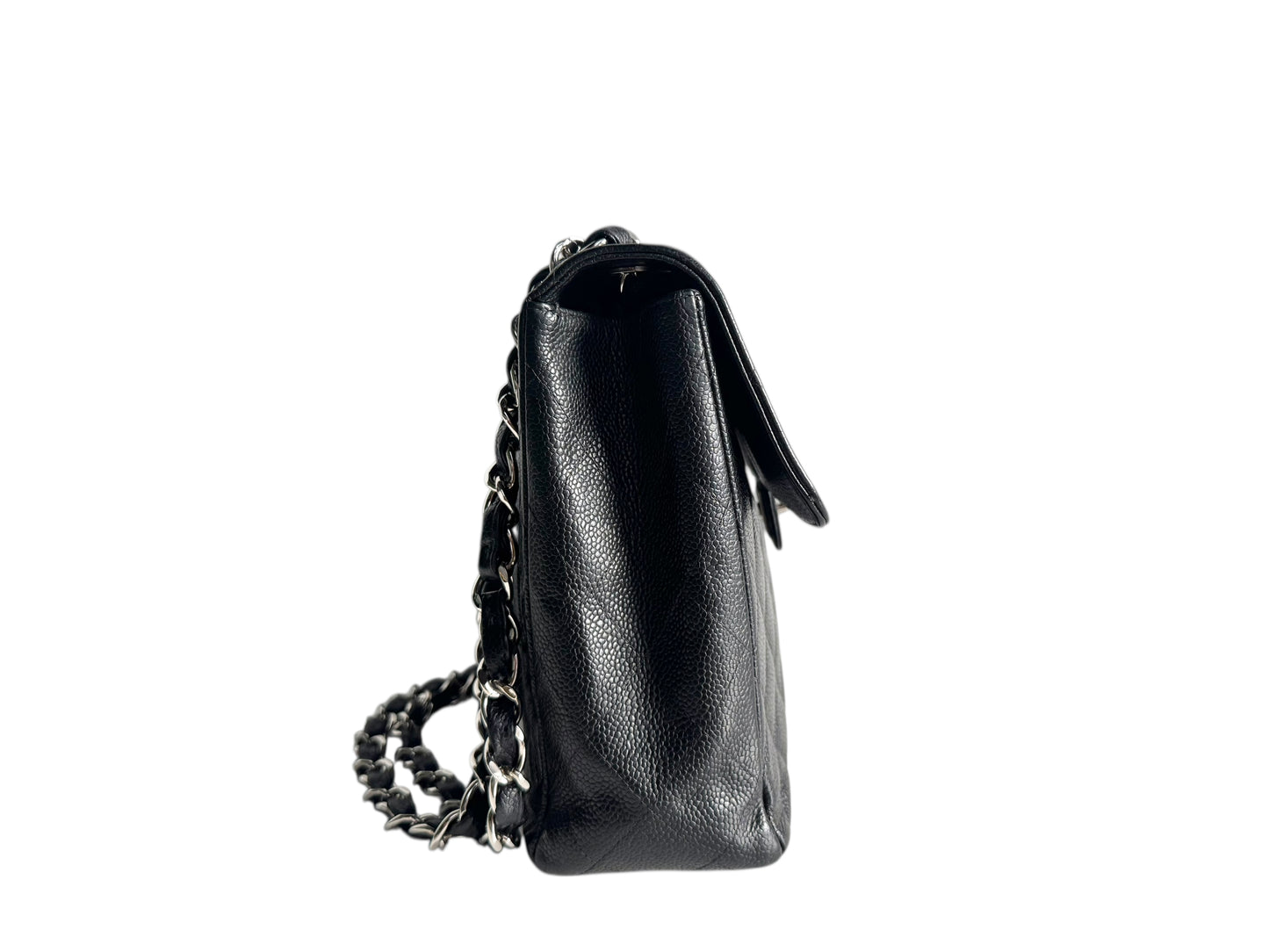 CHANEL Caviar Jumbo Single Flap Bag