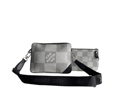 LOUIS VUITTON Damier Graphite 3D Trio Messenger Bag
