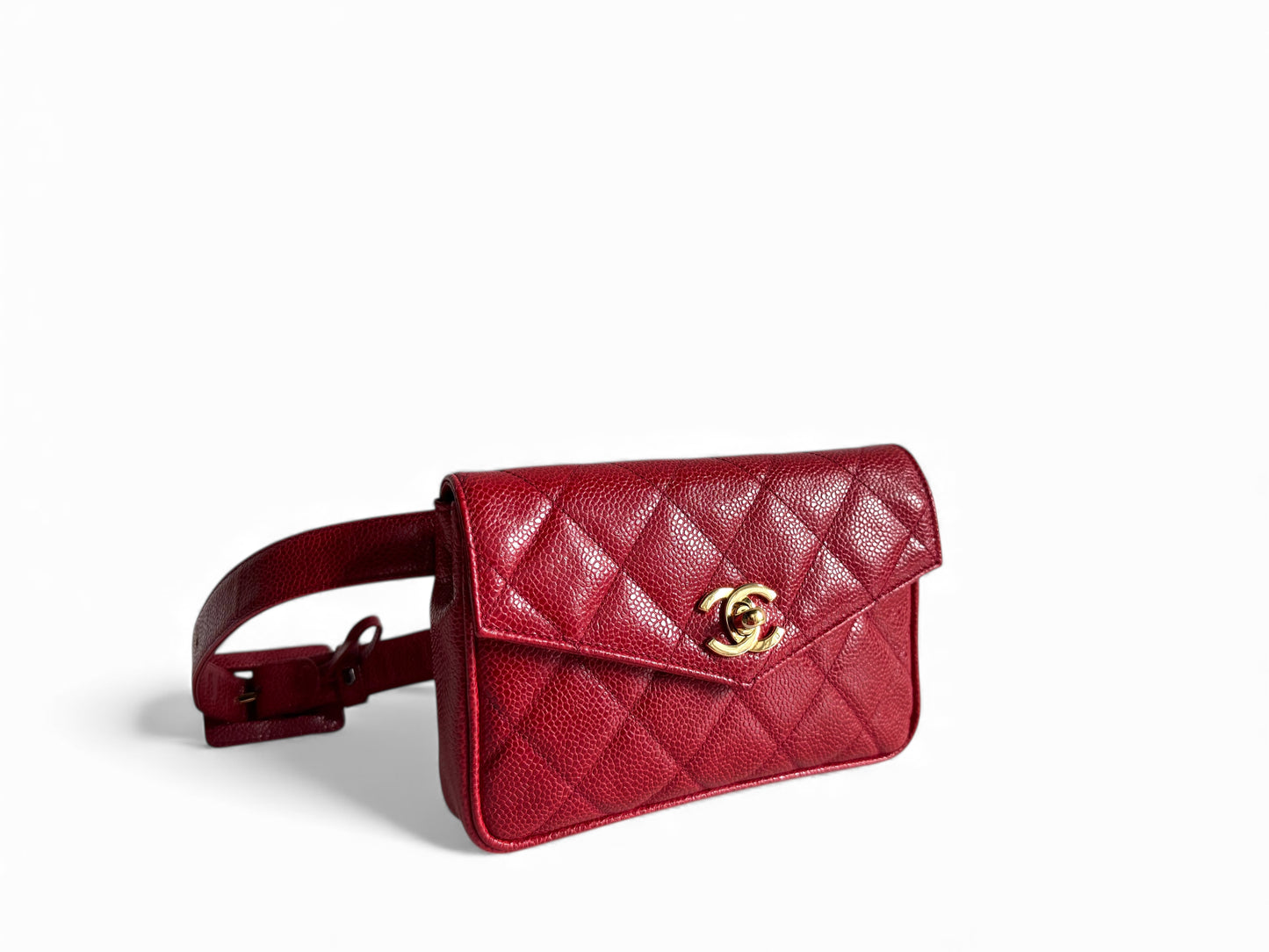 CHANEL Caviar Quilted Flap Waist Belt Bag