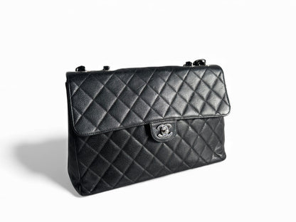 CHANEL Caviar Jumbo Single Flap Bag