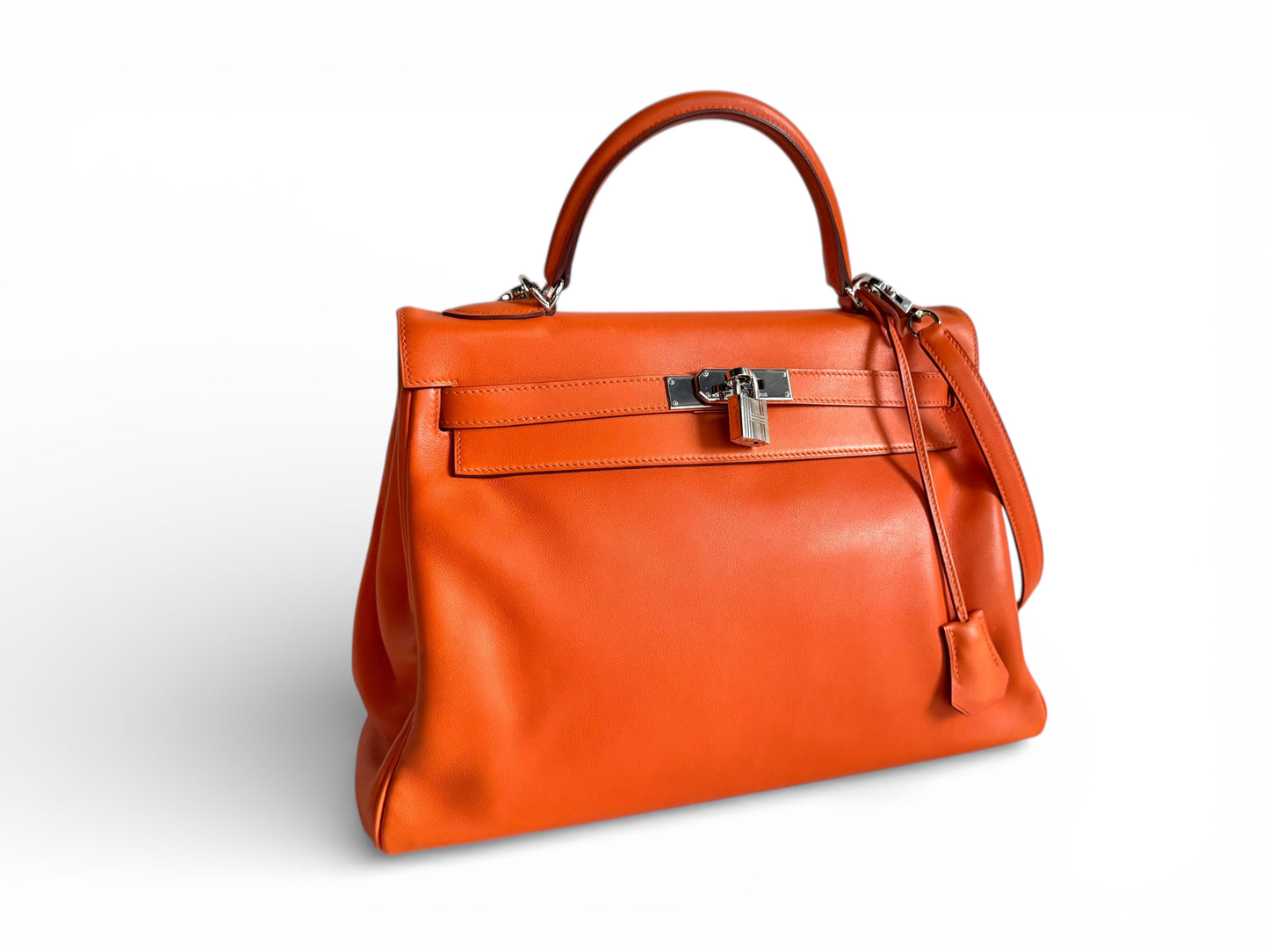 HERMÈS Kelly 32 Gulliver Orange