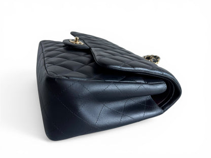 CHANEL Lambskin Quilted Jumbo Double Flap
