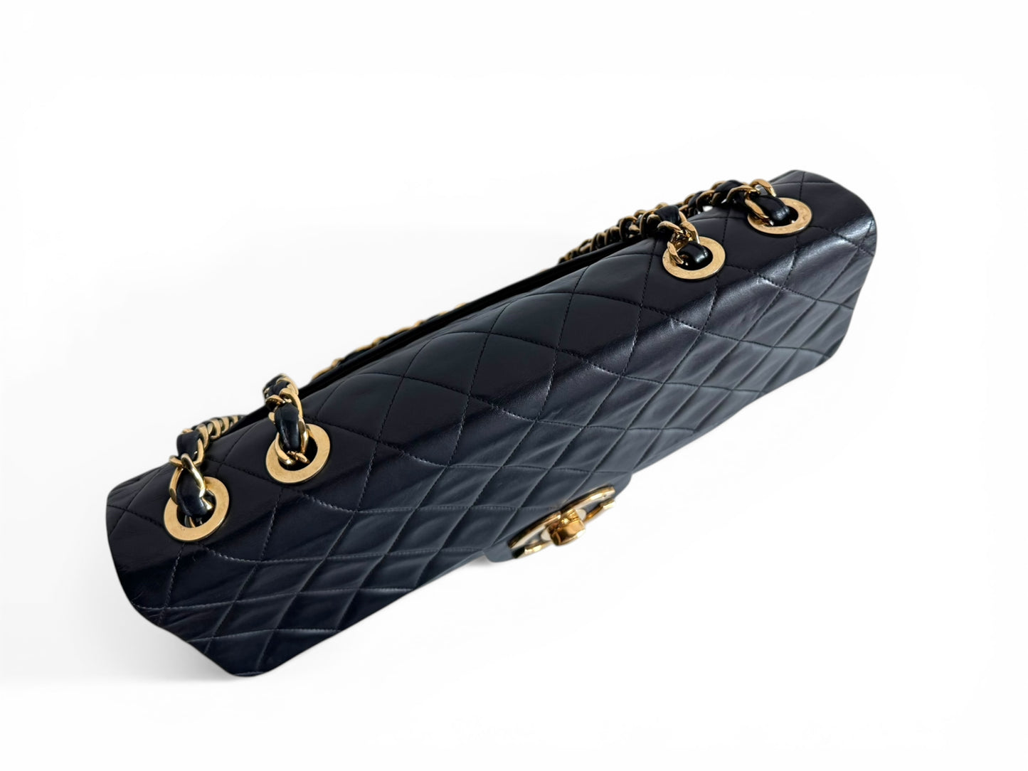 CHANEL Lambskin Quilted XL Jumbo Single Flap Bag