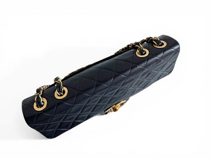 CHANEL Lambskin Quilted XL Jumbo Single Flap Bag