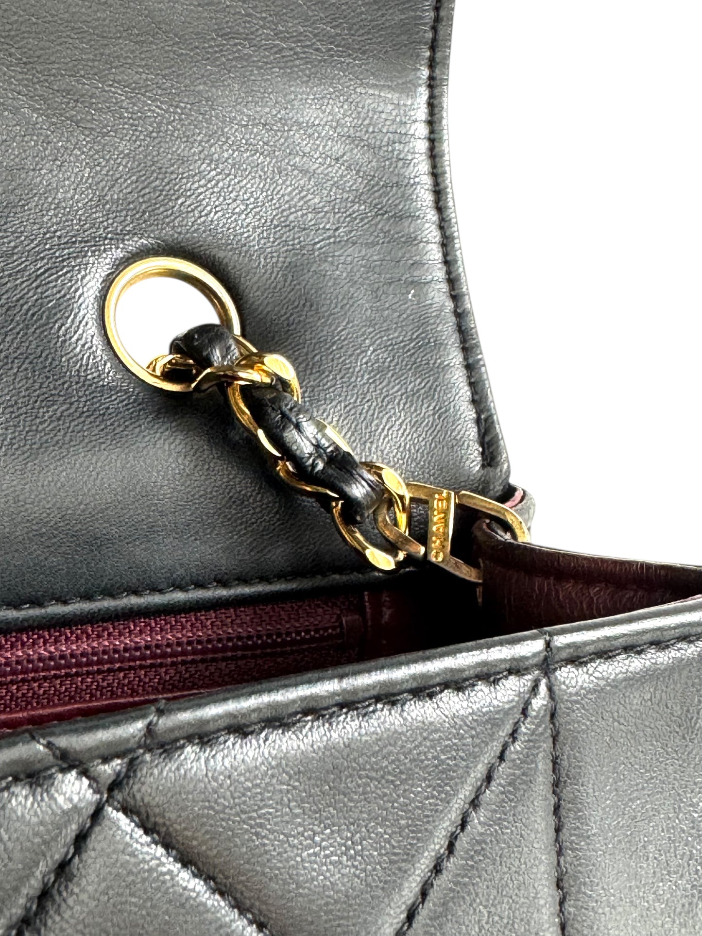 CHANEL Vintage Lambskin Small Diana Flap Bag