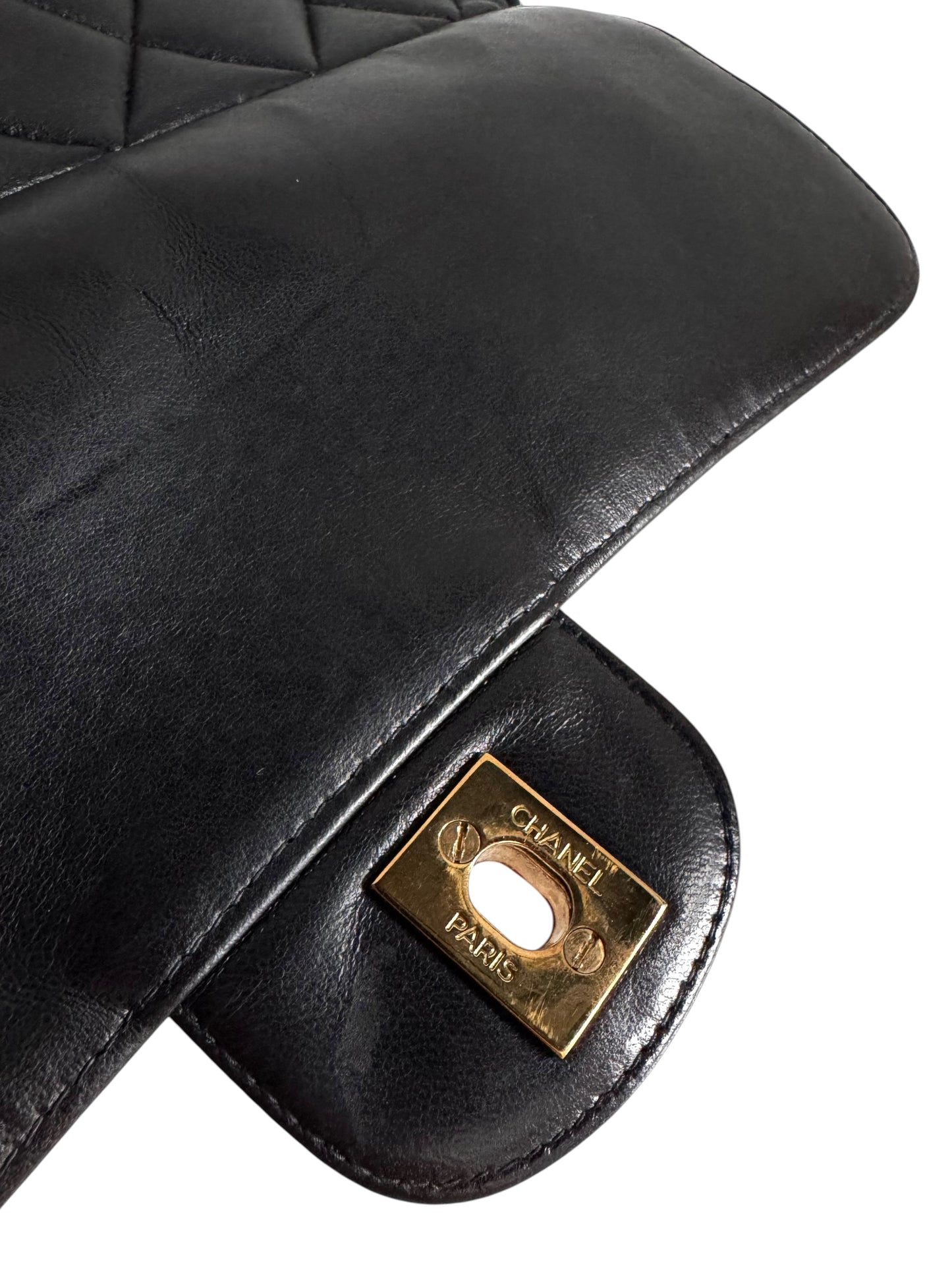 Chanel Lambskin Quilted Flap Camera Tassel Case