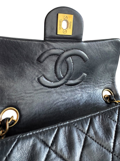 CHANEL Lambskin Quilted Mini Flap Bag