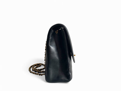 CHANEL Lambskin Black Flap Bag