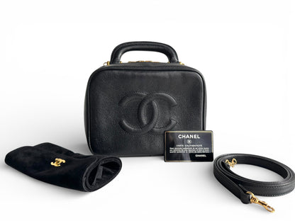 CHANEL Caviar Timeless CC Vanity Case