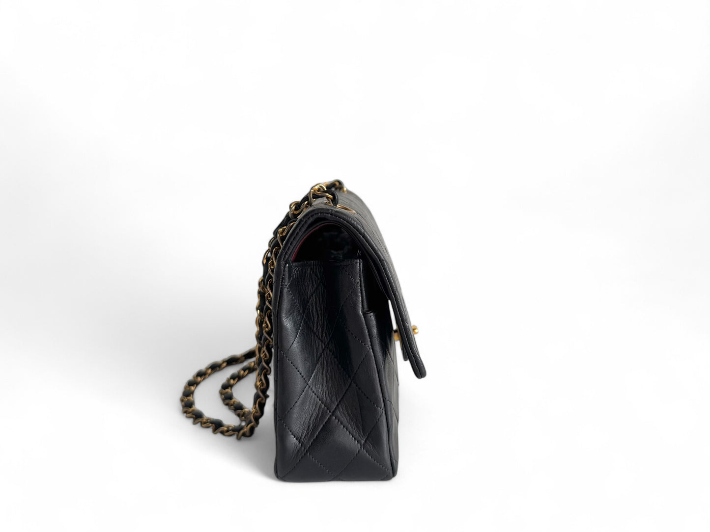 CHANEL Matelasse Double Flap Bag Black