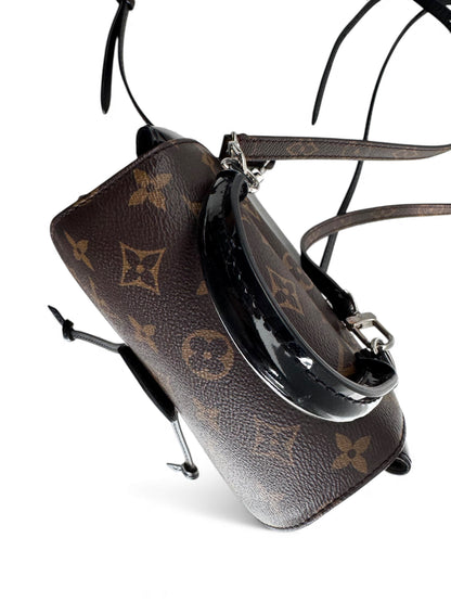 LOUIS VUITTON Patent Monogram Hot Springs Backpack