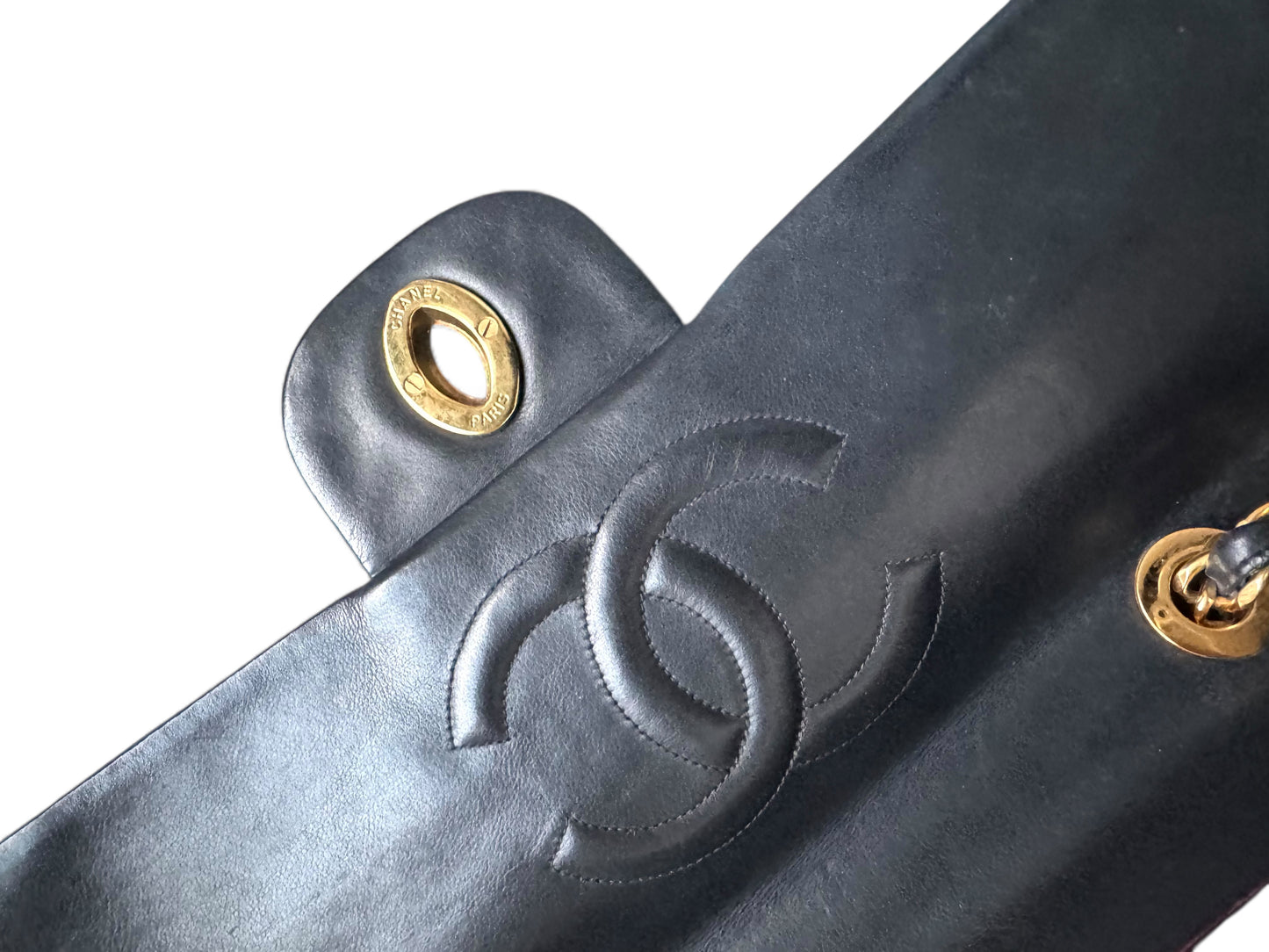 CHANEL Lambskin Quilted XL Jumbo Single Flap Bag