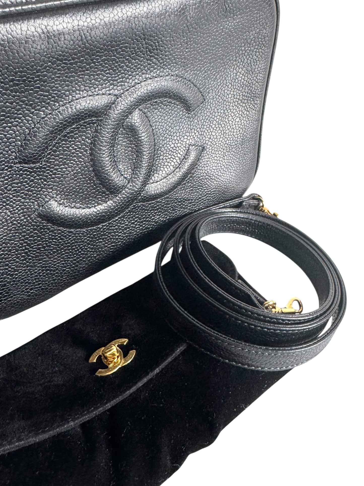 CHANEL Caviar Timeless CC Vanity Case