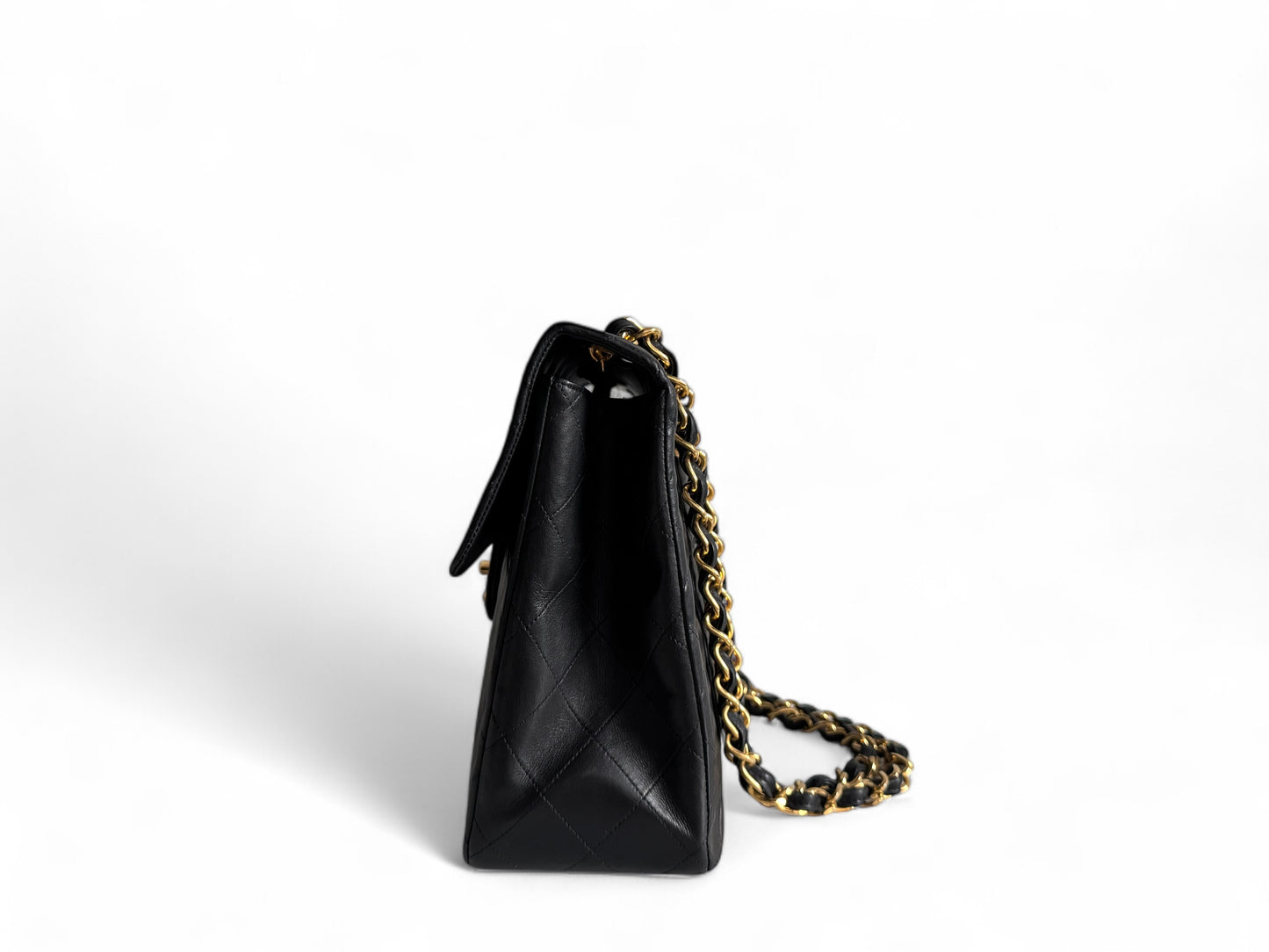 CHANEL Lambskin Quilted XL Jumbo Single Flap Bag