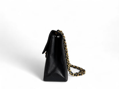 CHANEL Lambskin Quilted XL Jumbo Single Flap Bag