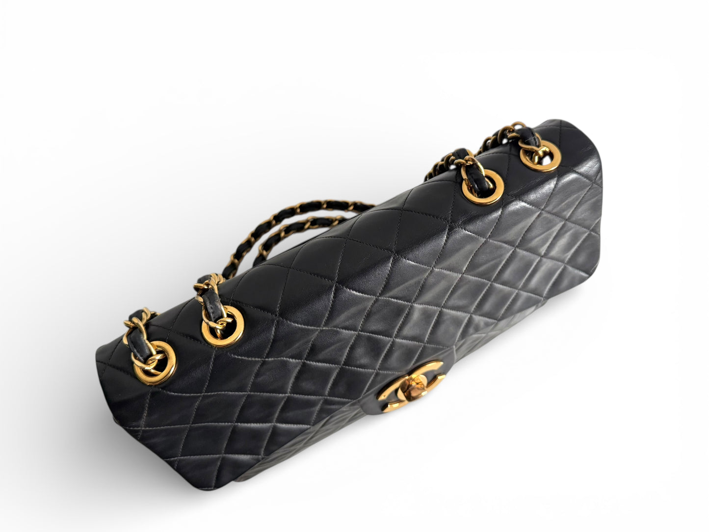 CHANEL Lambskin Quilted XL Jumbo Single Flap Bag