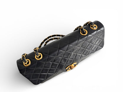 CHANEL Lambskin Quilted XL Jumbo Single Flap Bag