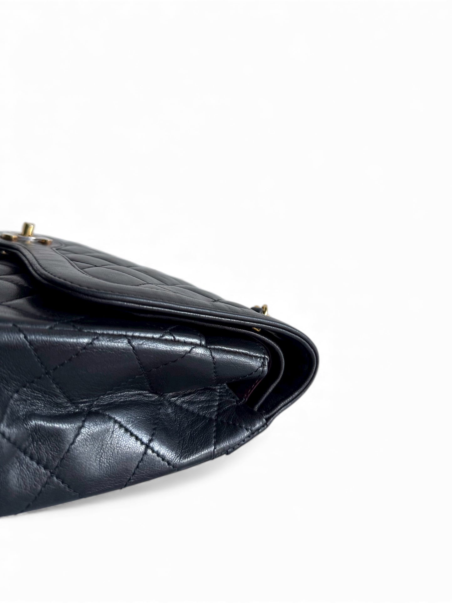 CHANEL Lambskin Quilted Medium Double Flap Bag