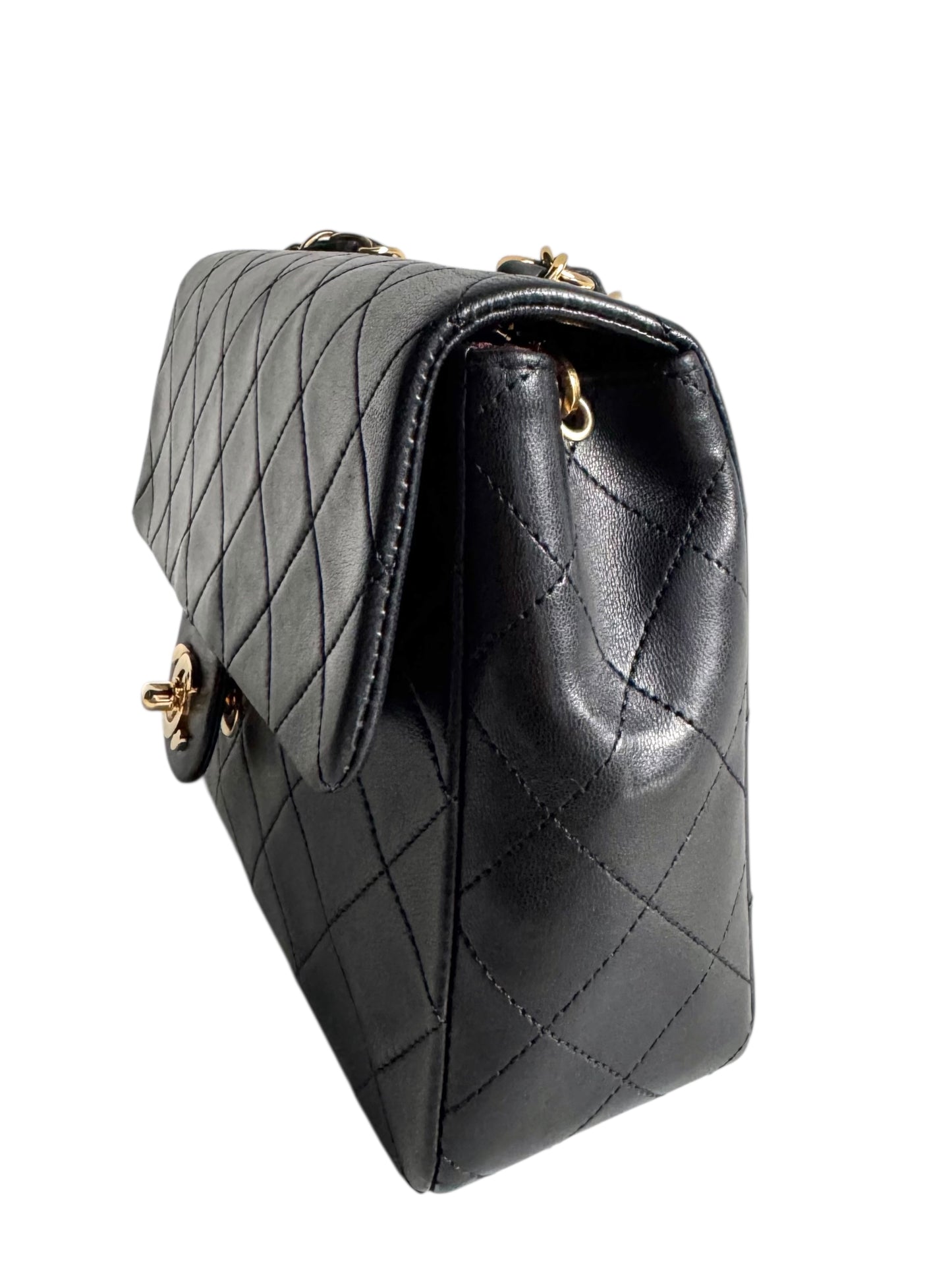 CHANEL Lambskin Quilted Small Single Flap