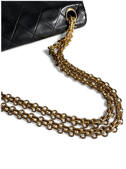 CHANEL Lambskin Medium Mademoiselle Double Flap