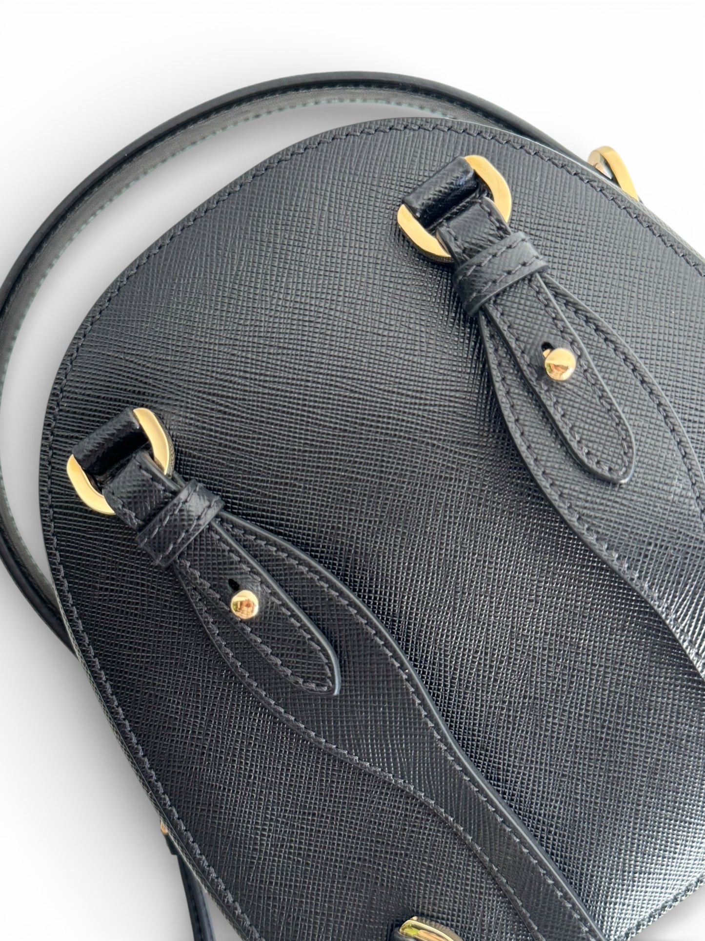 PRADA Saffiano Lux Mini Odette Backpack