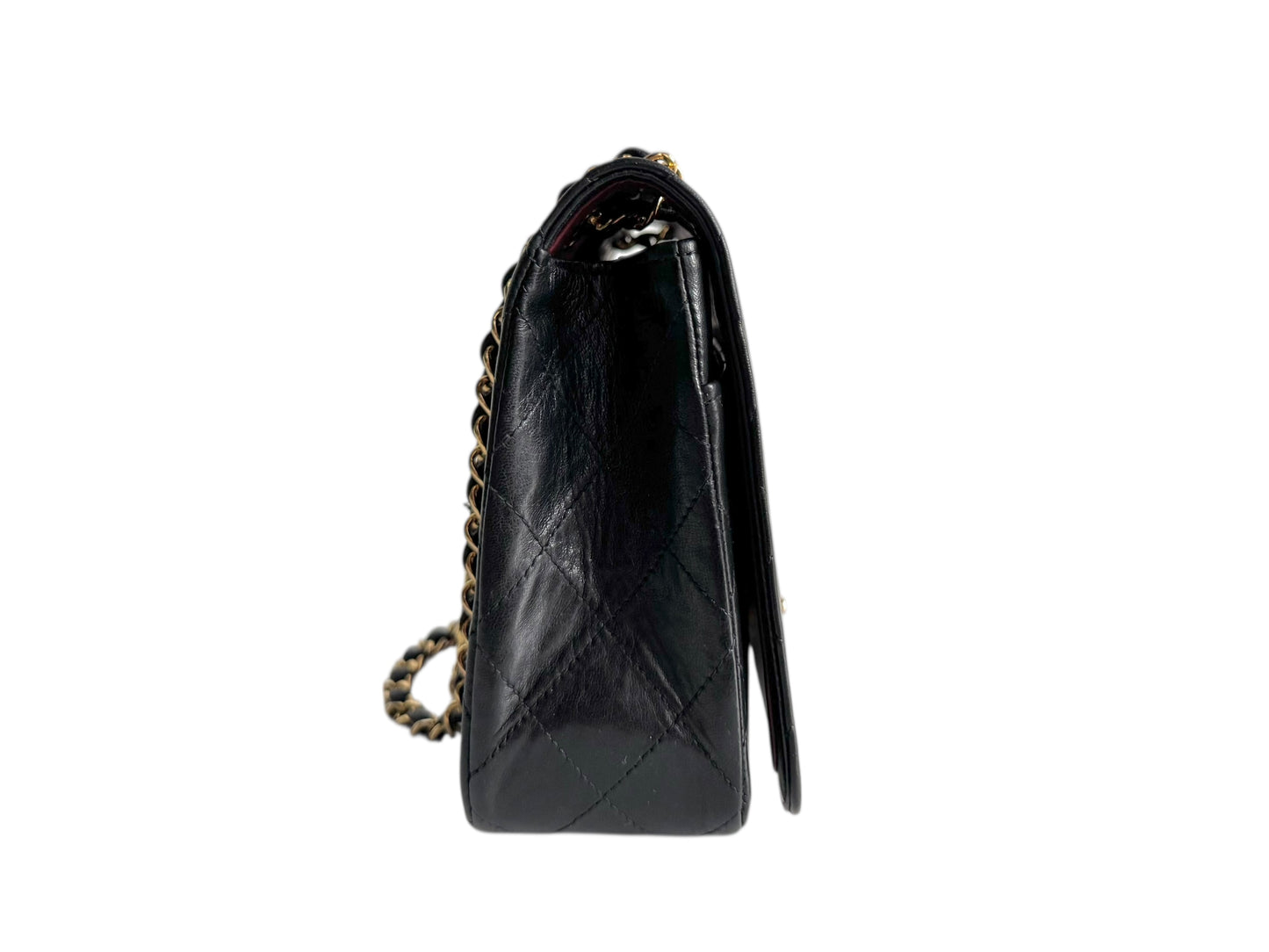 CHANEL Vintage Single Flap Bag Black